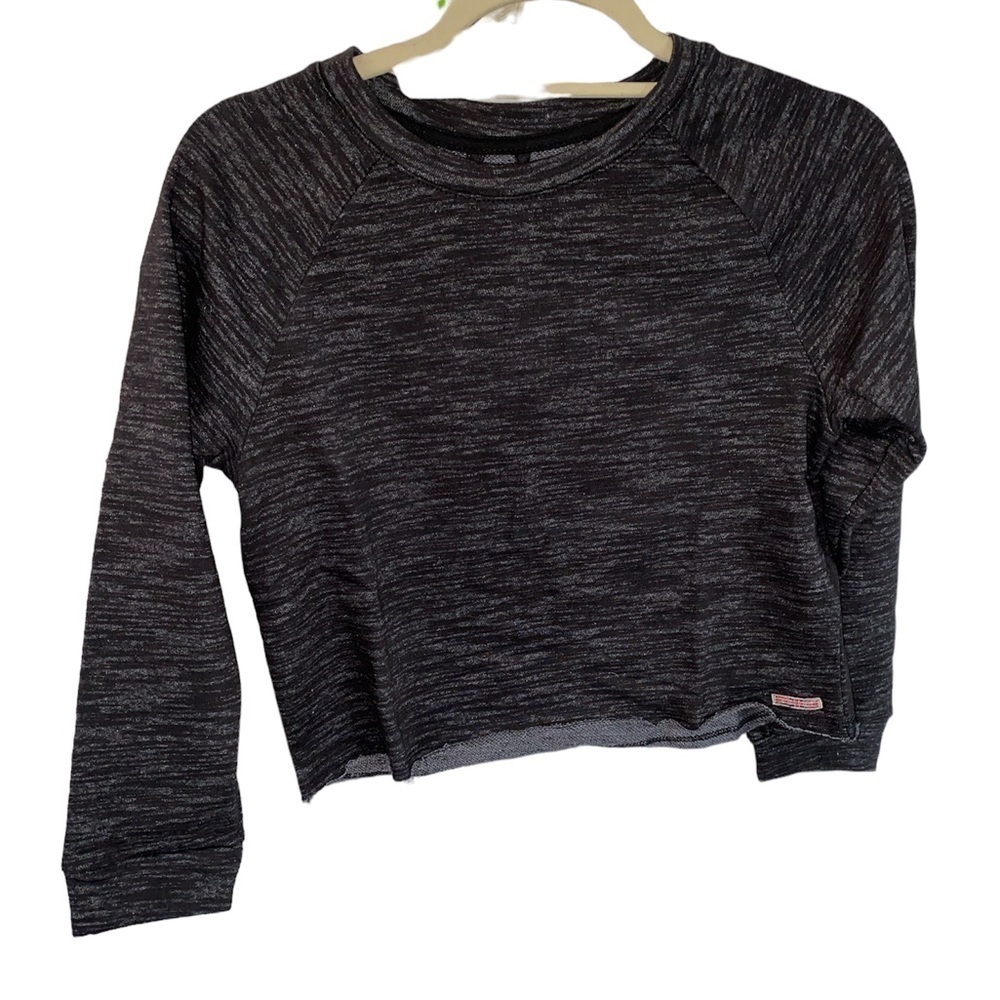 Hudson Jeans kids space dye sweatshirt pullover style cropped size large NWT